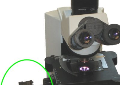 Olympus microscope with DeltaPix camera and automation