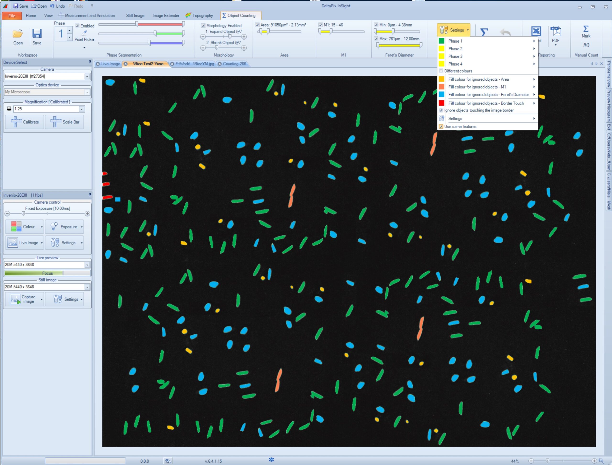 Multiphase counting